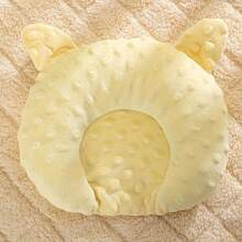 Comfortable U-Shaped Cartoon Design Small Dog Sleeping Mat - Warm Deep Sleep Accessory, Polyester Fleece, Solid Pattern, Oval Shape
