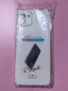 1pc Transparent Four-Corner Anti-Drop Case, Compatible With Samsung Series, Samsung Phone Transparent Four-Corner Anti-Drop Case, Phone Case, Protective Cover, Phone Shell, Phone Sleeve, Anti-Drop Phone Case, Transparent Phone Case, Minimalist Phone Case, Solid Color Phone Case, Transparent Phone Case, TPU Phone Case Anti-Drop (Military-Grade Anti-Drop)