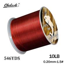 Chelesh 500m Nylon Monofilament Fishing Line, Available In Olive Green, Burgundy, Transparent, And Rose Red Colors, Parallel Winding Craft, High Strength, Good Water Cutting Performance, Multiple Strengths Available, Fishing Gift, Suitable For Beading And DIY Handcraft - Multicolor - View 31