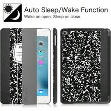 DCase For IPad Mini 4 Slimshell Lightweight Smart Stand Protective Cover With Auto Sleep Wake Feature For IPad Mini 4 2015 Release Composition Book Black01 - 作文簿黑色 - 查看 2