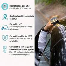 Baliza V16 Geolocalización DGT 3.0 mas Avanzada | con 3 Indicadores Led Conexíon | Bateria | GPS Homologada por DGT [SIM y Datos Pagados hasta 2038]