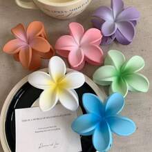 1/3/6/12 Kit Summer Flower Clip Large Hair Clips Beach Holiday Flower Barrettes - 130-1 - 查看 2