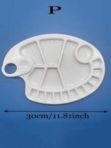 1 件装绘画调色板丙烯颜料水彩塑料调色板混合托盘适用于艺术返校、返校、学校用品