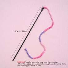 Đồ chơi tương tác nhiều màu có âm thanh cho mèo - Đũa trêu mèo giúp mèo đuổi bắt và tập thể dục trong nhà, đồ dùng cho thú cưng tiêu tốn năng lượng - Nhiều màu - Xem 3