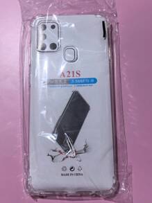 1pc Transparent Four-Corner Anti-Drop Case, Compatible With Samsung Series, Samsung Phone Transparent Four-Corner Anti-Drop Case, Phone Case, Protective Cover, Phone Shell, Phone Sleeve, Anti-Drop Phone Case, Transparent Phone Case, Minimalist Phone Case, Solid Color Phone Case, Transparent Phone Case, TPU Phone Case Anti-Drop (Military-Grade Anti-Drop)