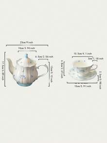 1 Set Ceramic Coffee Cup & Saucer, Suitable For Home Kitchen, Restaurant, Living Room, Gift, Drinking Water, Tea, Coffee, Milk, Juice, Wedding, Party, Birthday