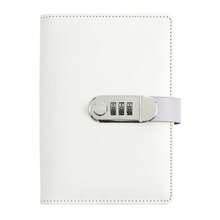 A6 Dual-Color Macaron Faux Leather Notebook With Password Lock - 6-Ring Binder, Cash Budget Planner, Multicolor Stickers And Pockets, Personal Finance Management English Journal - Multicolor - View 10