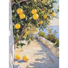 1pc Italian Coastal Summer Kitchen Lemon Tree Still Life Botanical Posters Canvas Painting Wall Arts Pictures Home Decor No Frame - Available In Multiple Colors - View 22