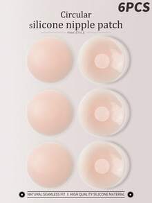 Cubrepezones de silicona, pétalos de silicona finos, invisibles y transpirables para el pecho de mujeres, pastillas antideslizantes para vestidos sin espalda y sin tirantes