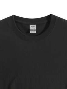 Men'S Black Western Cowboy Graphic T-Shirt - American Wild West Bull Skull Back Print Tee, Breathable Summer Shirt For Casual Outfits, Themed Events & Casual Attire - Lightweight Everyday Top, Cowboy Accessories, Outdoor Activities, Bold Design, Soft Material, Statement Tee, Fashion Enthusiasts, Outdoor Clothing,  Top, Comfortable Fit, Short Sleeve Top, Outdoor Adventurers - 黑色 - 查看 3