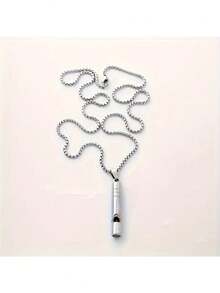 耐用的不锈钢紧急口哨 - 时尚、便携式户外徒步和救援生存装备，非常适合万圣节/圣诞节/感恩节/新年庆祝活动、露营配件