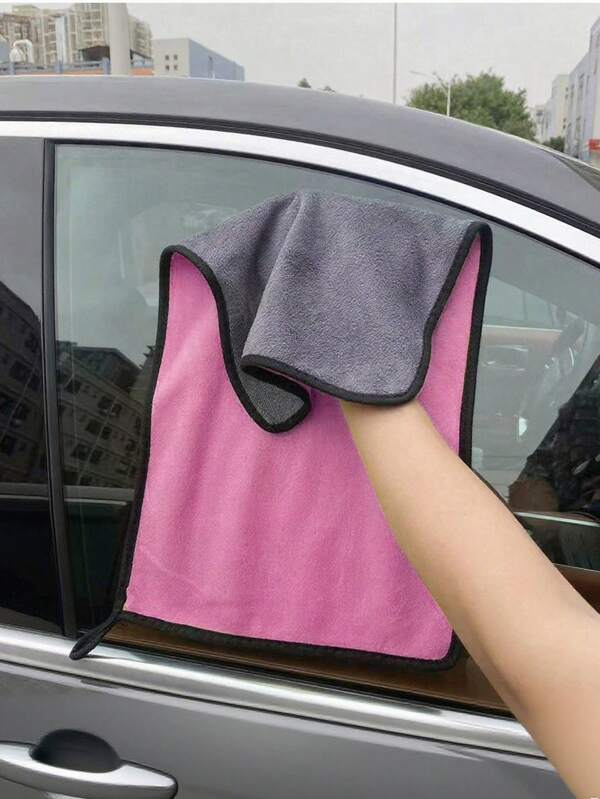 1 Stück Auto Wasch Mikrofaser Handtuch Auto Reinigung Trockentuch mit Saum Auto Pflege Tuch Auto Wasch Handtuch