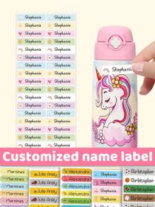1~220pcs Custom Name Sticker, Cartoon Small Fresh Cute Waterproof Modern School Supplies Label, Back To School, School Supplies, Paper Name, Category Sticker, Number Category, Customized Waterproof Name Labels For School Supplies, Personalized Stickers For Water Bottles, Lunch Boxes, And Personal Items, Multi-Functional, Ornamental,Reusable,Exquisite,Stylish,High-Quality,Colorful,Modern,Custom,Personalized,Unique,Ideal Gifts For Him,Ideal Gifts For Her,Boyfriend,Dad,Girlfriend,Mom,Family,Friends,Tea Room,Home,Garden,Office,For Anniversaries,For Valentine's Day,For Mother's Day,For Birthdays,For Father's Day,For Graduation,For Weddings,For Housewarming,Warm Ambience, Autumn Home Refresh, Xmas Decoration