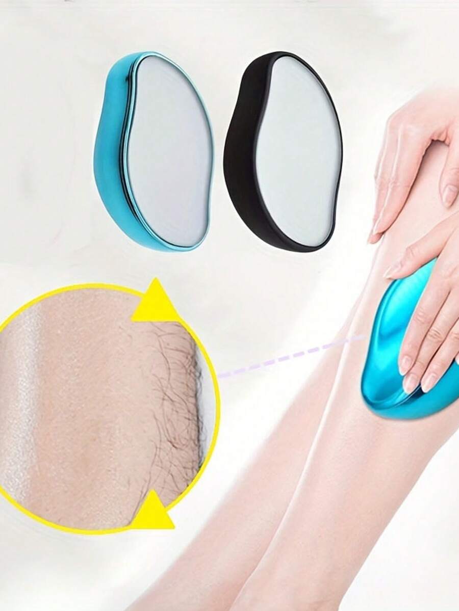 1pc Reusable Crystal Hair Removal Device, Painless Exfoliating & Depilatory Tool For Women And Men, Suitable For Back, Arms, Legs