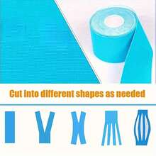 4 Rolls 1 Inch X 16.4 Ft Breathable Elastic Sports Kinesiology Tape For Ankle, Wrist, Knee, Muscle Support, Running, Tennis, Football