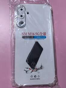 1pc Transparent Four-Corner Anti-Drop Case, Compatible With Samsung Series, Samsung Phone Transparent Four-Corner Anti-Drop Case, Phone Case, Protective Cover, Phone Shell, Phone Sleeve, Anti-Drop Phone Case, Transparent Phone Case, Minimalist Phone Case, Solid Color Phone Case, Transparent Phone Case, TPU Phone Case Anti-Drop (Military-Grade Anti-Drop)