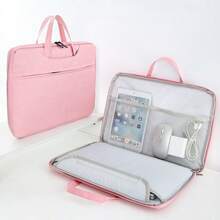 适用于 9-11 英寸/13 英寸/13.3 英寸/14-15.4 英寸平板电脑的加厚旅行保护套，兼容 iPad Pro 11 英寸 (M4)、iPad 10.9 英寸（第十代）、iPad Air 11 英寸 (M2)、Galaxy Tab S9/S8 以及 14.1-15.4 英寸笔记本电脑 - 时尚薄荷绿、商务黑和甜美粉（3 种颜色可选）| 办公用品、日常必备、返校季、节日/生日礼物、电子产品收纳包 - 粉色 - 查看 19
