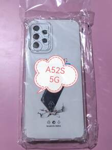 1pc Transparent Four-Corner Anti-Drop Case, Compatible With Samsung Series, Samsung Phone Transparent Four-Corner Anti-Drop Case, Phone Case, Protective Cover, Phone Shell, Phone Sleeve, Anti-Drop Phone Case, Transparent Phone Case, Minimalist Phone Case, Solid Color Phone Case, Transparent Phone Case, TPU Phone Case Anti-Drop (Military-Grade Anti-Drop)
