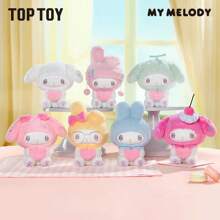 Miniso TOPTOY Sanrio Melody 50周年系列毛绒收藏盲盒公仔 - 彩色 - 查看 2