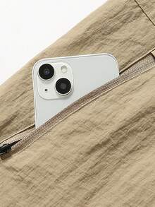 Chaqueta ligera y delgada para hombres, deunicoloro con cremallera, cuello pequeño, múltiples bolsillos, transpirable y perfecta para actividades al aire libre. Un regalo ideal para tu novio en otoño.