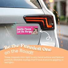 D10PCS Funny Car Magnet Fun Prank Magnetic Bumper Decals For Adult Magnetic Car Stickers For Vehicles And Trucks7001 - 可愛又搞笑 - 查看 2