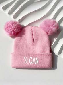 1 Personalized Newborn Baby Hat And Mitten Set, Custom Baby Name Printed Beanie, Unisex Infant Daily Use, Scratch Protection And Warm, Suitable For All Seasons, Personalized Printing Name LOGO Beanie, Baby Shower Gift, Gift For Kids, Ideal Gift For Baby Shower - Multicolor - View 9