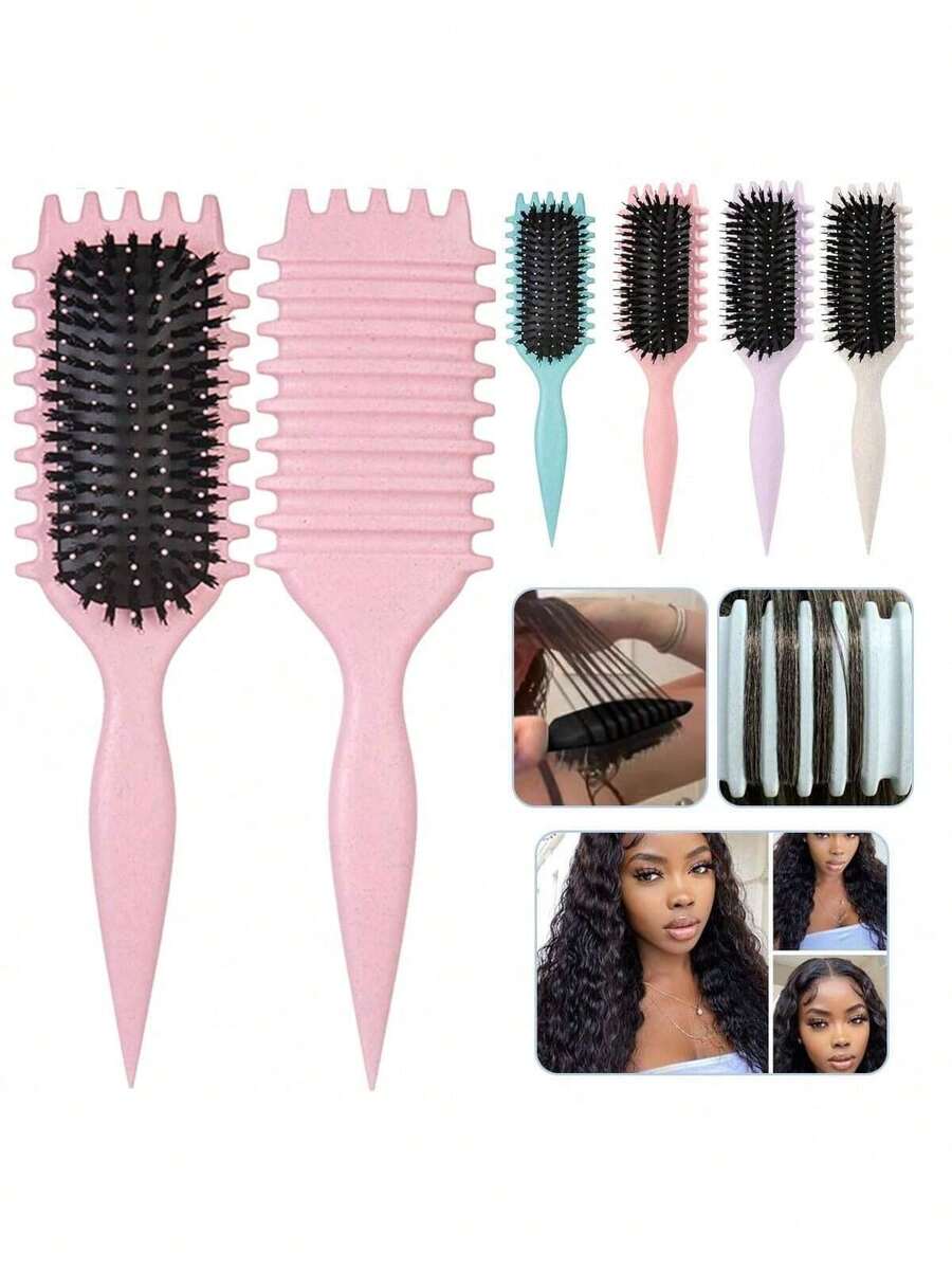 One Piece Curling Brush, Curling Comb With Tooth, Shapes And Defines Curls, Suitable For Men And Women, Reduces Pulling And Curl Separation, Designed By Candy Brush Beauty & Health Beauty Tools Hair Tools Combs Brushes Hair Brushes Things To Use On The Head School Supplies Combs Curling Combs Pretty Combs,Back To School,Travel Holiday Essentials,Hair Accessories For Women