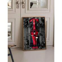 1 pieza Póster de lienzo sin marco, arte moderno de fórmula de carreras, mural adecuado para dormitorio, sala de estar, pasillo, decoración de pared, decoración de invierno, decoración de habitación
