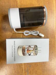 1 件 USB 电动化妆刷清洁器，自动化妆刷清洁工具，快速高效深度清洁所有类型的刷子，便携式，适合旅行家用，适用于美容化妆刷套装、眼影刷、腮红刷，适合化妆爱好者和专业人士，包、整理器、存储、化妆品整理器、化妆品