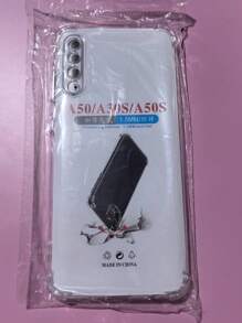 1pc Transparent Four-Corner Anti-Drop Case, Compatible With Samsung Series, Samsung Phone Transparent Four-Corner Anti-Drop Case, Phone Case, Protective Cover, Phone Shell, Phone Sleeve, Anti-Drop Phone Case, Transparent Phone Case, Minimalist Phone Case, Solid Color Phone Case, Transparent Phone Case, TPU Phone Case Anti-Drop (Military-Grade Anti-Drop)