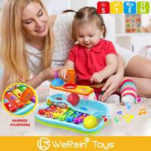 WeRein 动物宝宝弹出式躲猫猫玩具 - 感官蒙特梭利因果玩具早教互动婴儿玩具加厚ABS材质，适合6-9-12个月、18个月、1-3岁幼儿，男女宝宝生日圣诞礼物（部分零件随机发货）