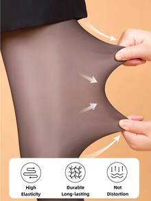 1 Peça Meia-calça/Collant Térmico de 200g para Mulheres, Preto, Marrom, Estampa de Onda, Amor, Coração, Laço, Estampa de Leopardo, Forro de Fleece, Meia-calça Quente, Meia-calça de Fleece Grossa, Translúcida, Alta Elasticidade, Legging Ajustada e Sexy, Macia e Suave, Modeladora de Pernas na Moda, Adequada para Fashionistas, Moças Jovens, Adolescentes, -10~10°C, Meia-calça de Outono/Inverno, Festa, Discoteca, Várias Festas, Esportes, Lazer, Negócios e Outros Usos Diários.