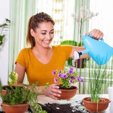 60 Pcs Plastic Hanging Planter Flower Plant Pots With Hook Hanging Pot For Plants Basket Planter Holder Containers With Drainage Hole For Indoor Outdoor Garden Balcony Wall Decor Brown - 棕色 - 查看 5