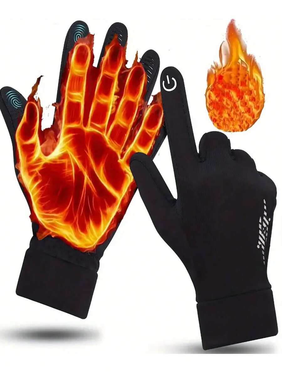 Winter Gloves Men's And Women's Cold Weather Warm Gloves Frozen Work Gloves Set Suitable For Running, Driving, Cycling, Work, Hiking Outdoor Screen Touch Gloves Autumn Outfits