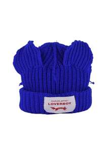 Gorro de Malha Sem Aba Colorido Sólido, Versátil e Fofo, Acessório de Primavera/Outono para Homens e Mulheres