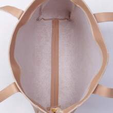 Women's Casual Spacious Shoulder Shopper Bag With Reinforced Handle - 裸色 - 查看 5