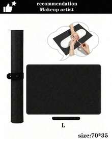 1 件大尺寸美甲桌垫和小鼠标垫，PU 皮革和可洗折叠指甲油手托腕垫，适用于美甲师、指甲护理、美甲沙龙工具、可折叠指甲手托垫、柔软超细纤维皮革指甲垫、指甲垫、修甲桌垫、美甲沙龙家用桌垫，适合女士和女孩化妆工具、婚礼、派对、生日、女士礼物、最好的朋友、老师、新年、礼物、圣诞节、万圣节 - 黑色 - 查看 9