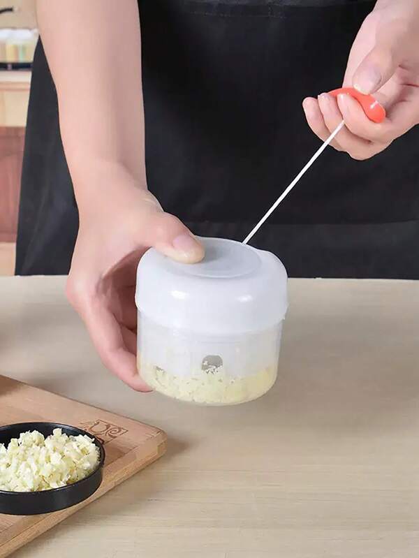 1PC-Manual Garlic Press-A Grinder Using A Hand Pulled Meat Puree Machine, Perfect For Quick Garlic Preparation At Home Without Electricity. It Is A Multi-Functional Garlic Grinder, Vegetable Cutter, Garlic Grinder
