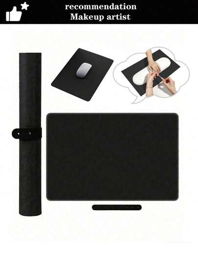 1 قطعة وسادة طاولة الأظافر و وسادة الماوس الصغيرة، من الجلد الناعم والقابلة للغسيل، مناسبة للاستخدام في صالون العناية بالأظافر، أو للأعياد والهدايا للصديقات والمعلمات، رائعة لمهام المكياج، لحفلات الأعياد والمناسبات الخاصة