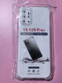 1pc Transparent Four-Corner Anti-Drop Case, Compatible With Samsung Series, Samsung Phone Transparent Four-Corner Anti-Drop Case, Phone Case, Protective Cover, Phone Shell, Phone Sleeve, Anti-Drop Phone Case, Transparent Phone Case, Minimalist Phone Case, Solid Color Phone Case, Transparent Phone Case, TPU Phone Case Anti-Drop (Military-Grade Anti-Drop)