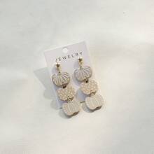 1 Pair Halloween Western Style Hip Hop Polka Dot Pumpkin Acrylic Pendant Earrings, Women's Party Celebration Festival Gift