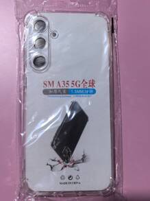 1pc Transparent Four-Corner Anti-Drop Case, Compatible With Samsung Series, Samsung Phone Transparent Four-Corner Anti-Drop Case, Phone Case, Protective Cover, Phone Shell, Phone Sleeve, Anti-Drop Phone Case, Transparent Phone Case, Minimalist Phone Case, Solid Color Phone Case, Transparent Phone Case, TPU Phone Case Anti-Drop (Military-Grade Anti-Drop)