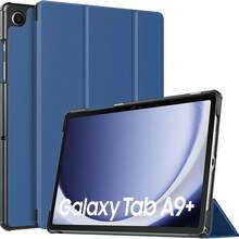 适用于三星 Galaxy Tab A9+/A9 Plus 11 英寸 2023 的保护壳，轻薄支架硬背壳保护套，适用于 Galaxy Tab A9+ Tablet S M-X210/X216/X218，自动唤醒/睡眠，海军蓝