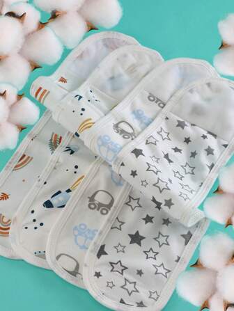 4 piezas Banda para el ombligo del recién nacido, banda abdominal cómoda y cálida para bebé, banda de envolvimiento del vientre del bebé, previene que el vientre del bebé se enfríe, envoltura suave y transpirable para el vientre, adecuada para regalos de baby shower, actividades al aire libre, artículos esenciales para recién nacidos