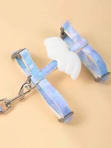 1 件装翼形猫牵引绳，渐变宠物牵引绳，防逃跑猫牵引绳，适用于猫和小型犬 - 彩色 - 查看 11