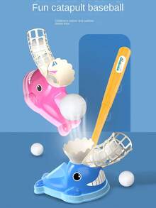 Children's Fun Baseball Launch Toy Set, Telescopic Baseball Stick, Automatic Shooting Baseball, Indoor/Outdoor Sports Toys For Boys And Girls