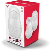 M - CUPS Matryoshka Measuring Cups, Set Of 6, Russian Doll Nesting Measuring Cups, White - trắng - Xem 6