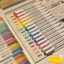 Bộ 15 bút dạ quang hai đầu, nhiều màu sắc, đa dạng. Được thiết kế không lem, chống nhòe, thích hợp cho vẽ màu nước. Bộ dụng cụ học tập này là lựa chọn lý tưởng cho đồ dùng học tập của các bé gái. - Nhiều màu - Xem 14