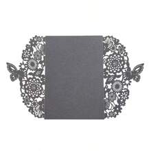 25 Pieces Of Exquisite Butterfly Invitation Cards, Wedding Invitations, Birthday Invitations, Quinceanera Party Decorations (Without Inner Cards And Envelopes)