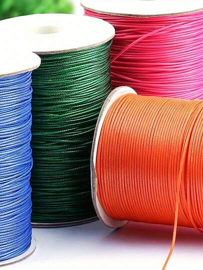 10m/Lot Korean Waxed Cotton Cord Waxed Thread Cord String Strap Necklace Rope Bead For DIY Bracelet For Jewelry Making Findings